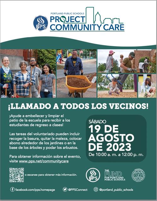 Community Care Day 19 de Agosto, 10:00 - 12:00!